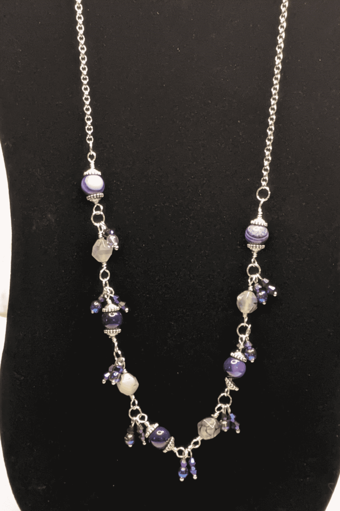 Purple Amethyst Cha Cha Necklace Pull Over